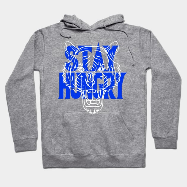 Stay Hungry Racer Blue and White